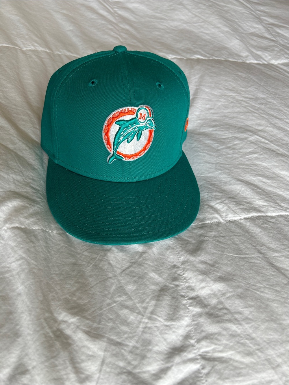New Era Miami Dolphins Teal and Orange O/S Hat
